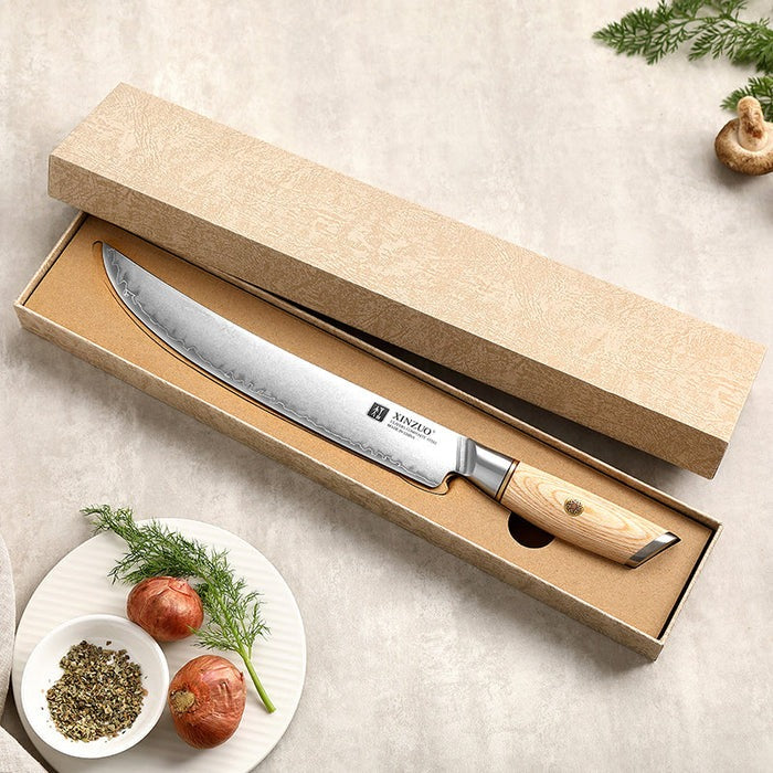 Blissful Edge Series 10 Inch Damascus Steel Carving Knife