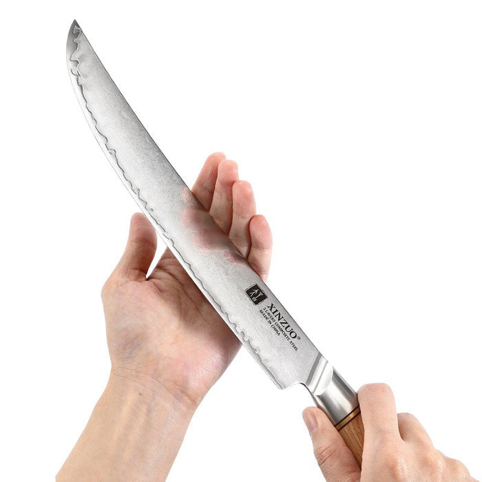 Blissful Edge Series 10 Inch Damascus Steel Carving Knife