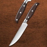 B35 6 Inch Steak Knife, German 1.4116 Steel Having Red Sandalwood Handle