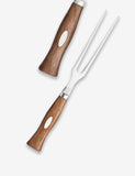 Black Wolf Series 5 Inch Stainless Steel Fork With Walnut Wood Handle