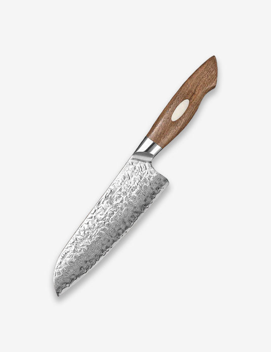 Black Wolf Series 7 Inch Damascus Steel Santoku Knife