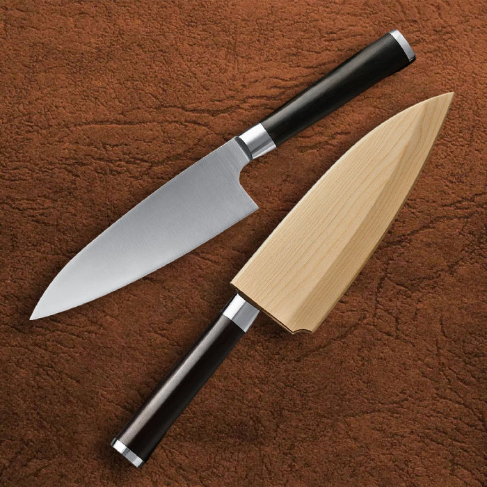 DSKK 180 Deba Knife+ Wooden Sheath, Having Ebony Handle