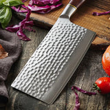 B30R 7 Inch Chopping Knife, 67 Layers Damascus Steel Having Nature Rosewood Handle