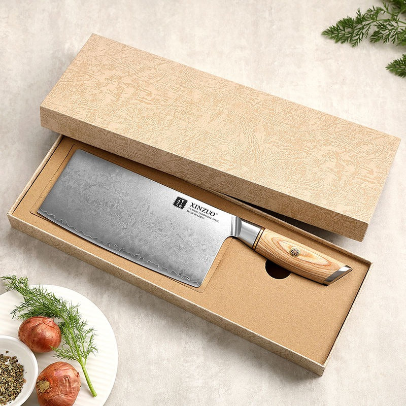 Blissful Edge Series 7.5 Inch Damascus Steel Chopping Knife