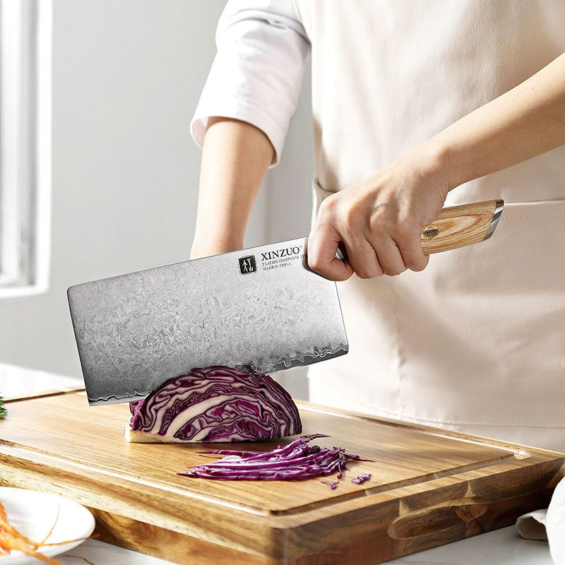 Blissful Edge Series 7.5 Inch Damascus Steel Chopping Knife