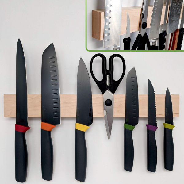 Best Quality Magnetic Knife Holder For Wall Made In Maple Wood
