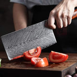 Blade Born Series 7 Inch Damascus Steel Chopping Knife