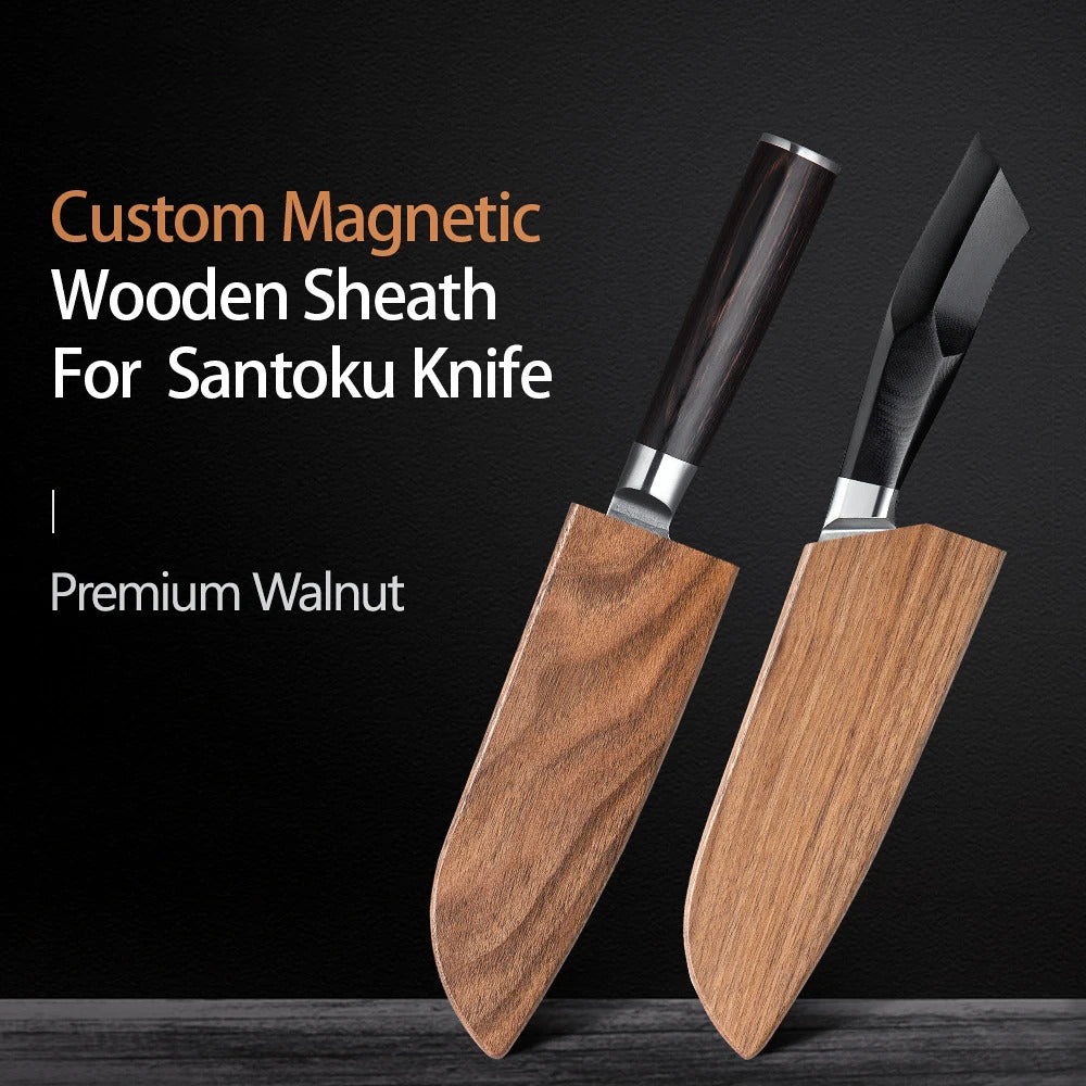 RS02 Santoku Knife Wooden Sheath (B1/B2/B9/B20) Walnut Wood