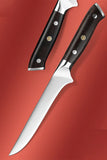 B13S 6 Inch Boning Knife, German 1.4116 Steel, Having Nature Ebony Wood Handle