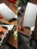 B13 Stainless 7 Inch Cleaver Knife, German 1.4116 Steel, Having Nature Ebony Wood Handle