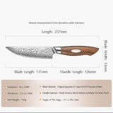 Black Wolf Series 4pcs 5 Inch Damascus Steel Steak Knife