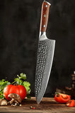 B13D 8 Inch Chef Knife, 67 Layers Damascus Steel Having Desert Iron Wood Handle